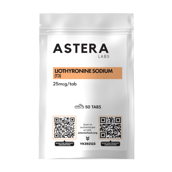 Liothyronine Sodium (T3) 25mcg/tab Astera Labs