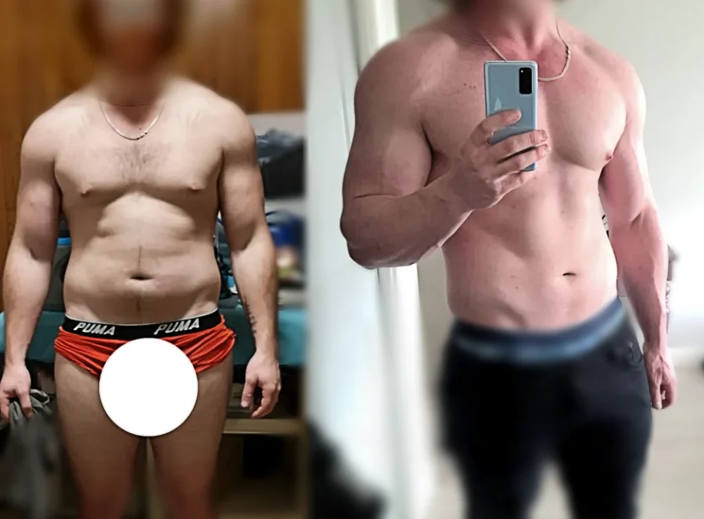 picture of 25 years old man after taking Anadrol for 8 weeks, 50mg a day.