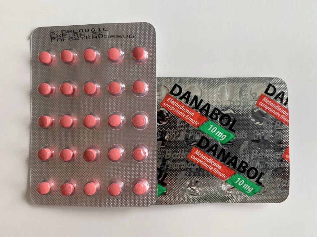 Two blisters of Danabol 10mg tablets - methandienone from Balkan Pharmaceuticals